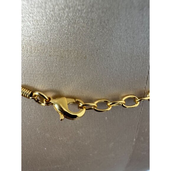 24k Gold Plated Golden Jet Pendant Necklace Handmade In Columbia With Certificat - Picture 12 of 16